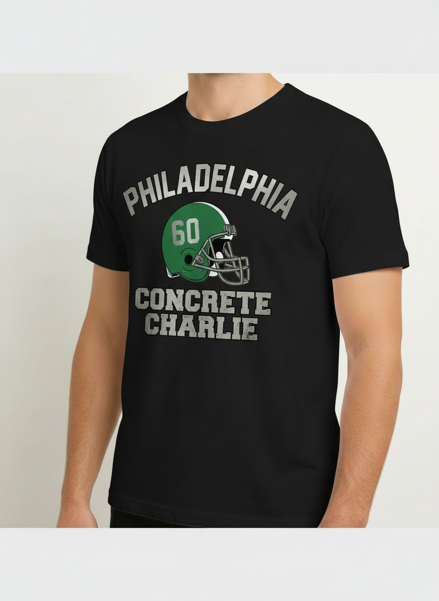 The Concrete Charlie Tribute Tee - Vintage Philly Football