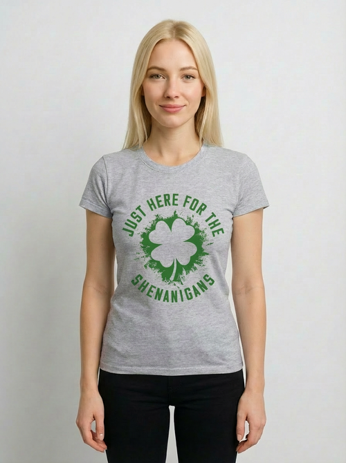 Just here for the Shenanigans t-shirt