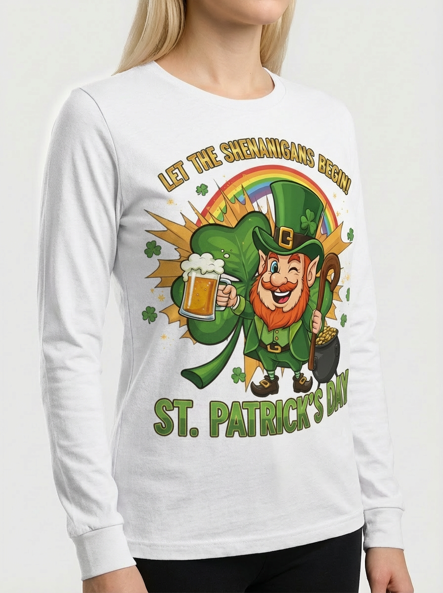 Let The Shenanigans Begin - St. Patrick's Day Long Sleeve Tee