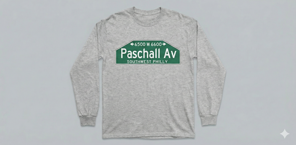 Philly streets long sleeve t-shirt