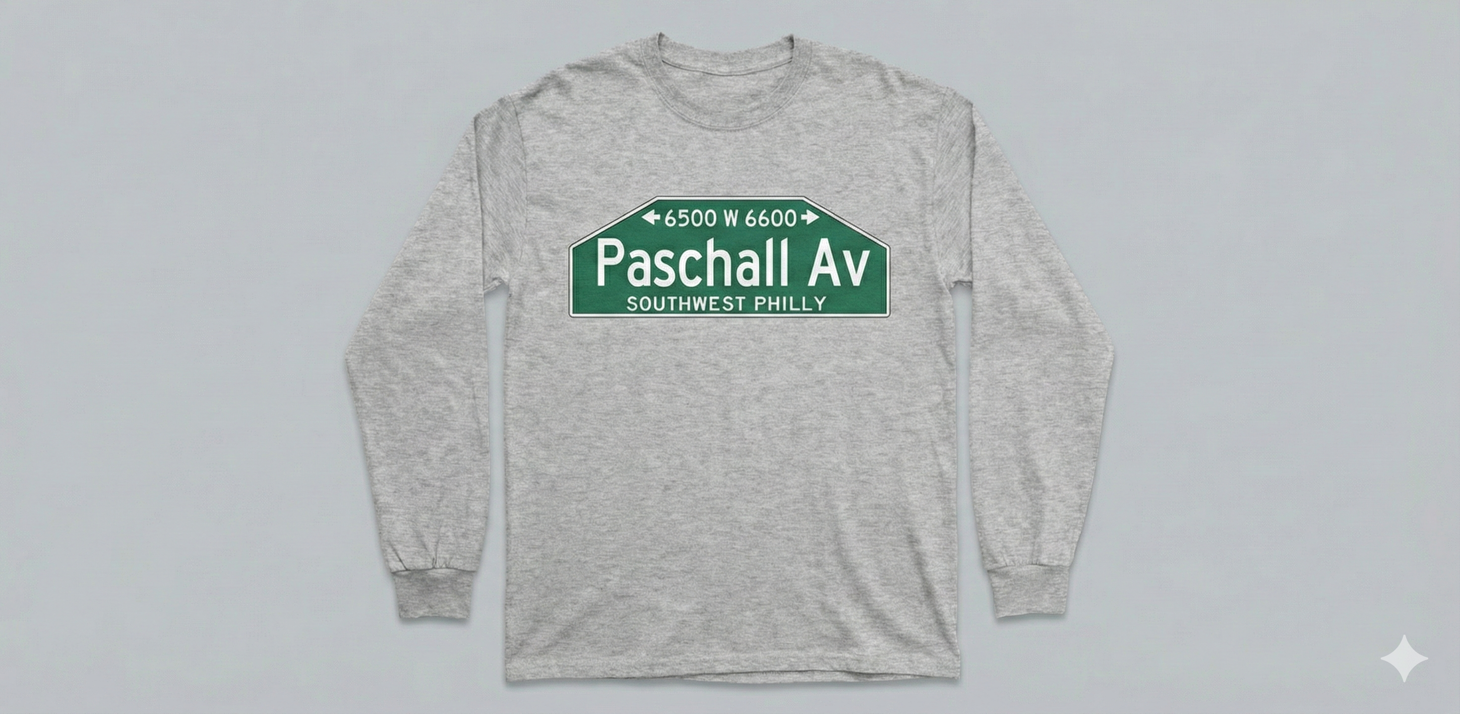 Philly streets long sleeve t-shirt