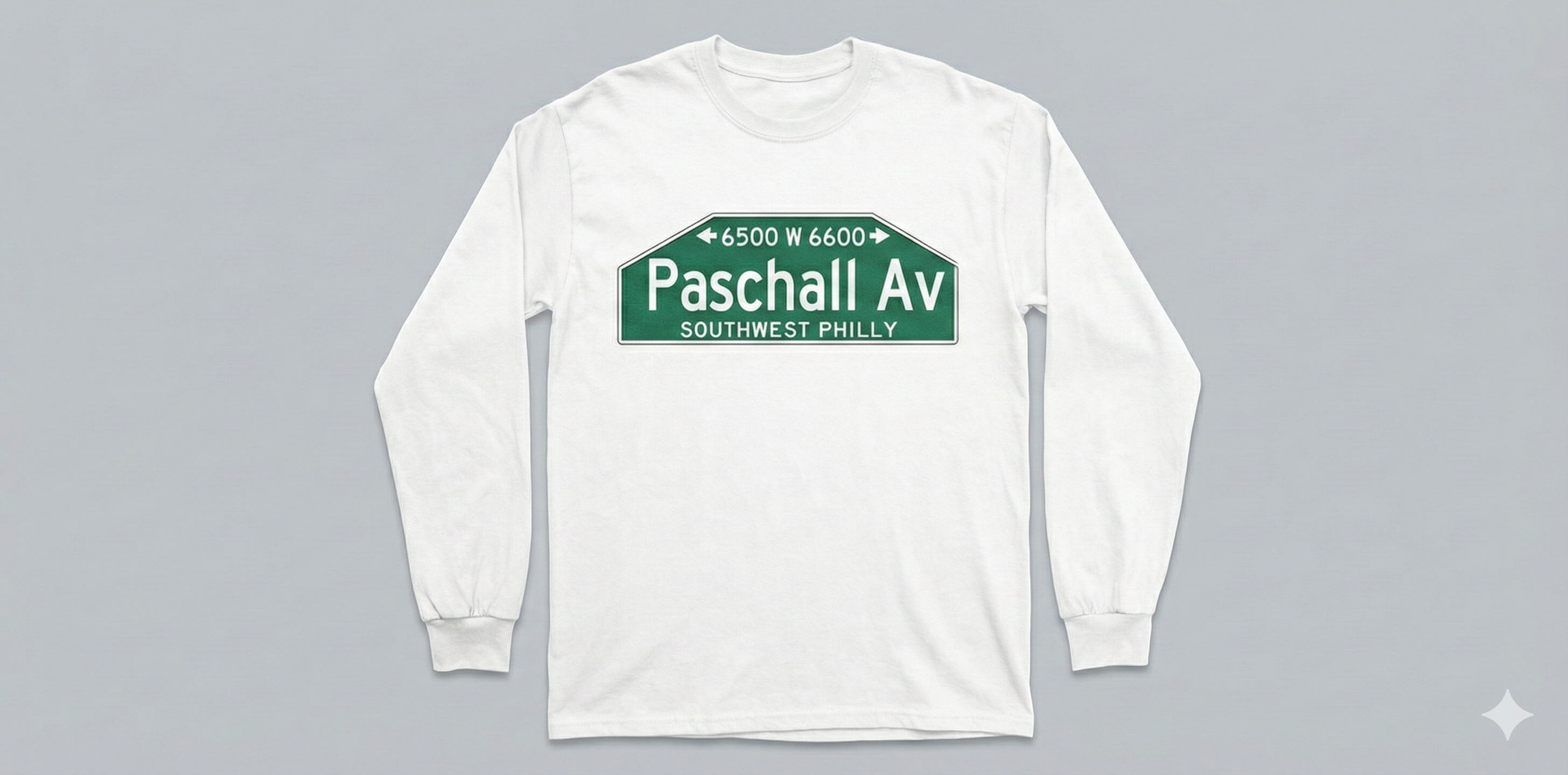 Philly streets long sleeve t-shirt