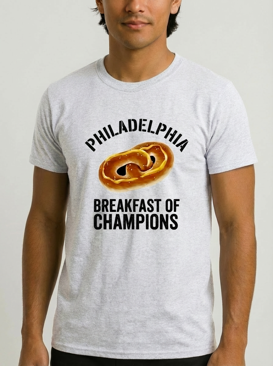 Philly Soft Pretzel "Breakfast of Champions" Tee