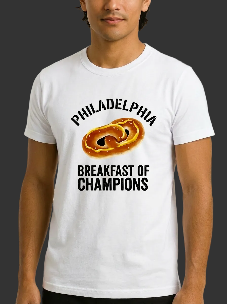 Philly Soft Pretzel "Breakfast of Champions" Tee