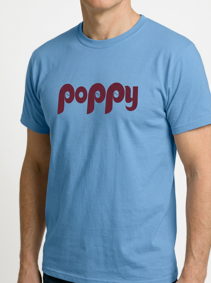 Throwback Script "Poppy" T-Shirt