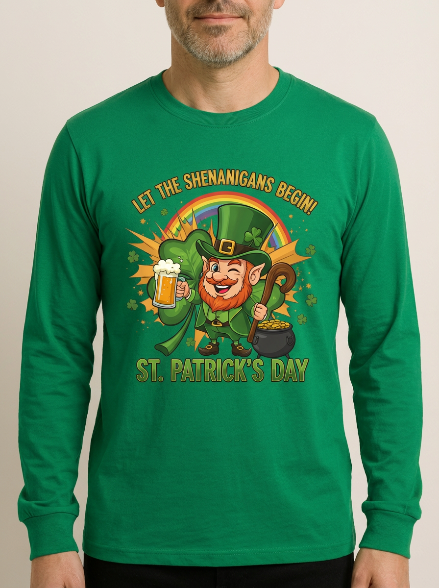 Let The Shenanigans Begin - St. Patrick's Day Long Sleeve Tee