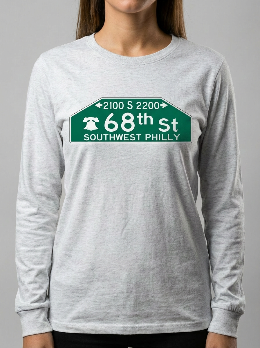 Philly streets long sleeve t-shirt