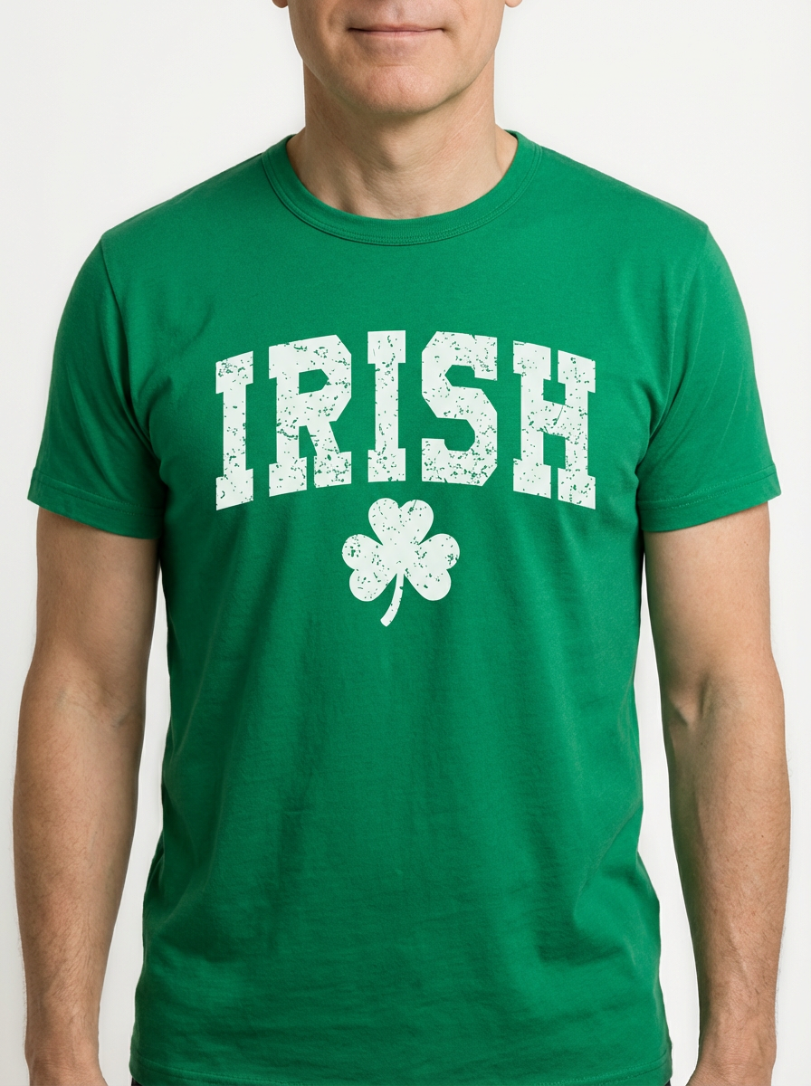 Vintage IRISH Distressed Shamrock Shirt