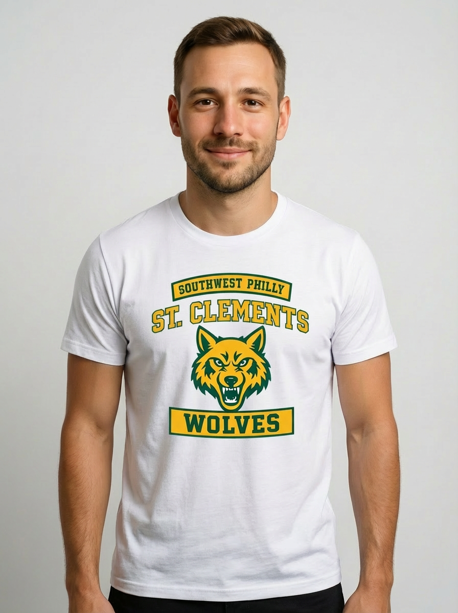 Vintage St. Clements Parish Tee | 71st & Paschall | Retro Philly Design