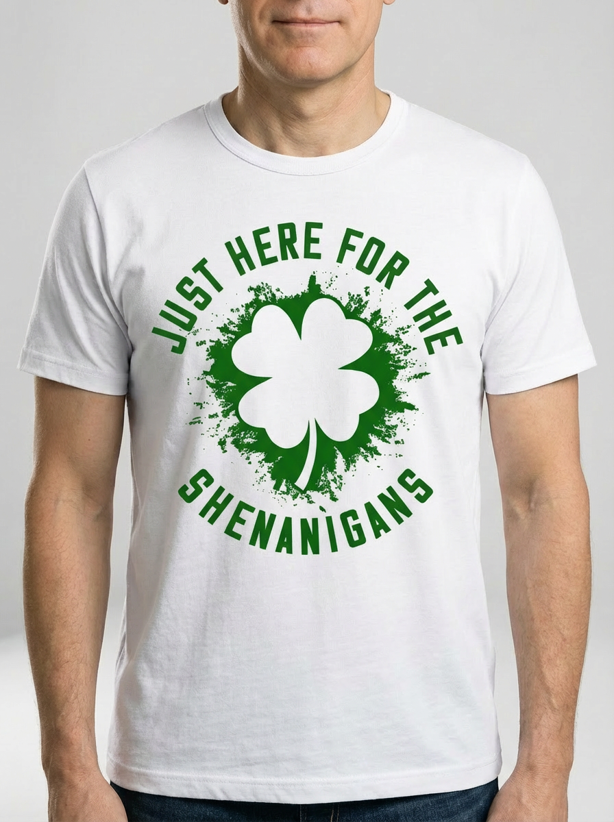 Just here for the Shenanigans t-shirt